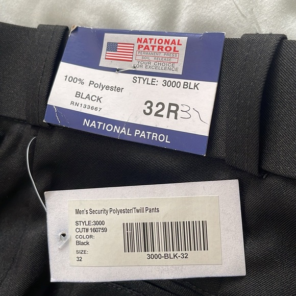 NWT National Patrol black pants size 32 - Picture 9 of 9